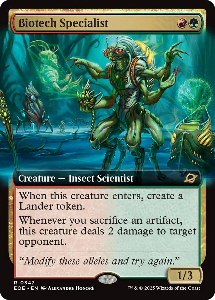 Biotech Specialist (Extended Art) [Edge of Eternities] | Card Merchant Takapuna