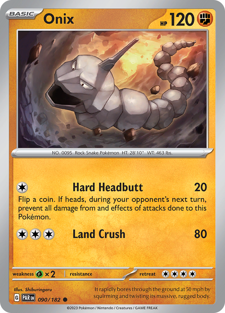 Onix (090/182) [Scarlet & Violet: Paradox Rift] | Card Merchant Takapuna