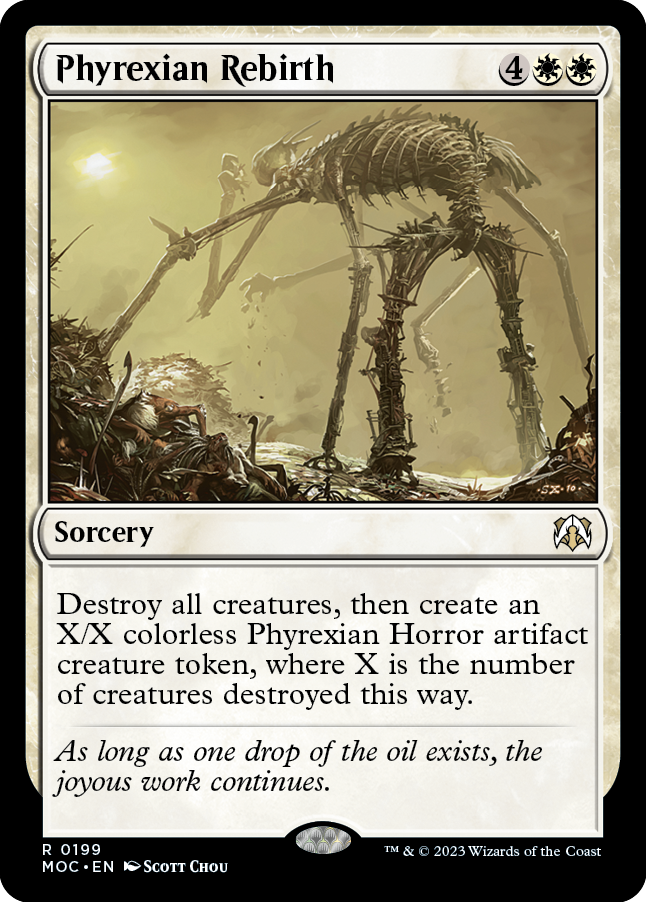 Phyrexian Rebirth [March of the Machine Commander] | Card Merchant Takapuna