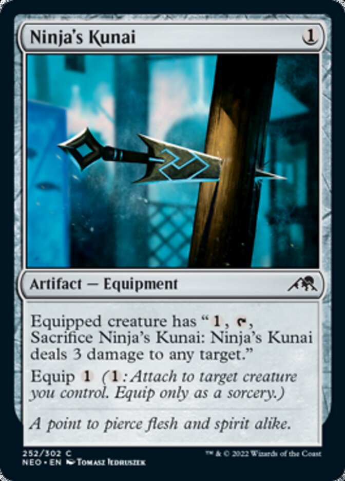 Ninja's Kunai [Kamigawa: Neon Dynasty] | Card Merchant Takapuna