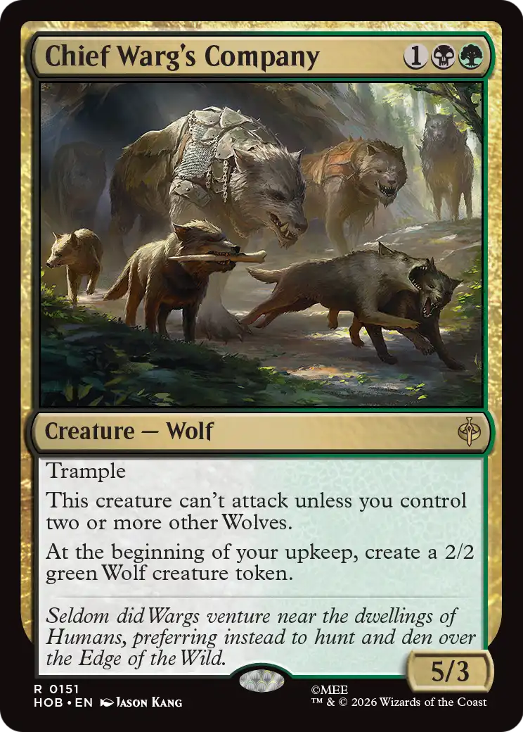 Chief Warg's Company [The Hobbit] | Card Merchant Takapuna