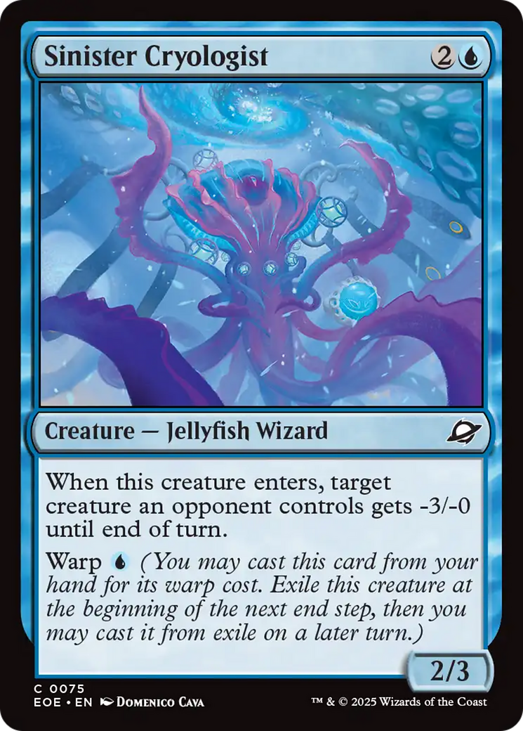 Sinister Cryologist [Edge of Eternities] | Card Merchant Takapuna