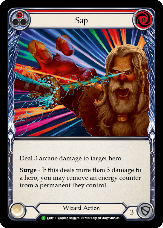 Sap (Red) [FAB115] (Promo)  Rainbow Foil | Card Merchant Takapuna