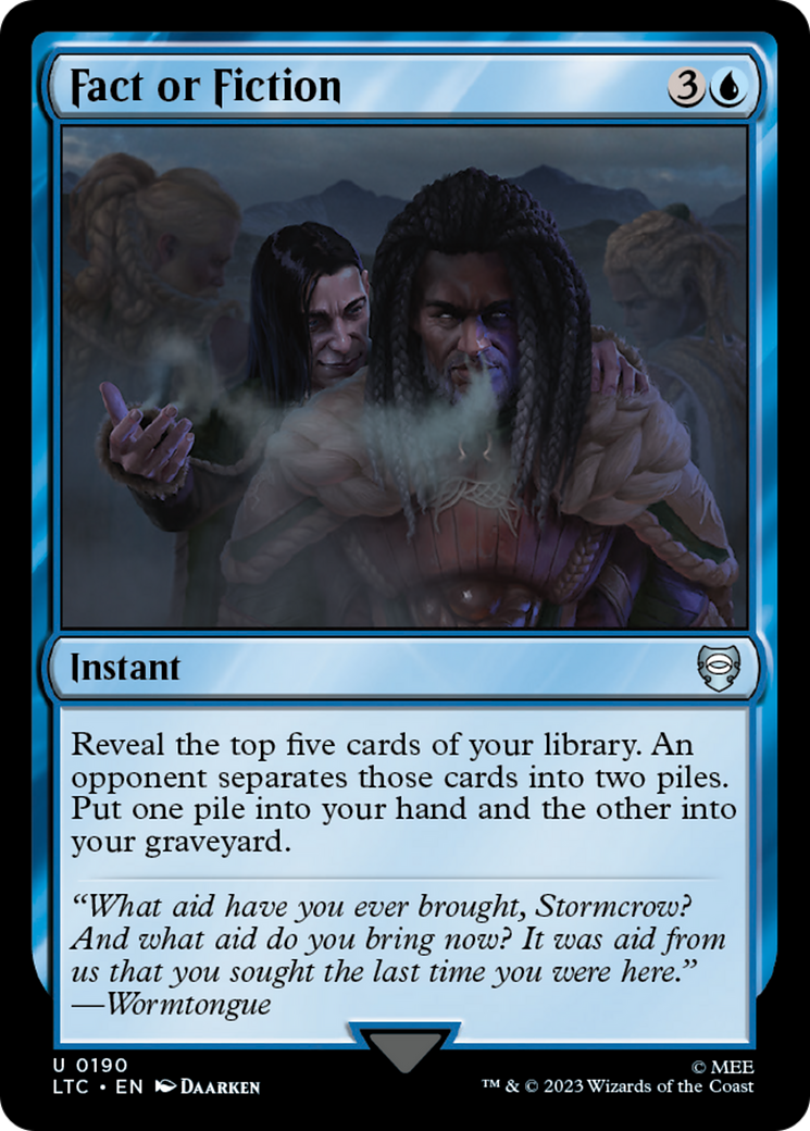 Fact or Fiction [The Lord of the Rings: Tales of Middle-Earth Commander] | Card Merchant Takapuna
