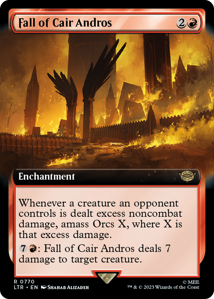 Fall of Cair Andros (Extended Art) (Surge Foil) [The Lord of the Rings: Tales of Middle-Earth] | Card Merchant Takapuna