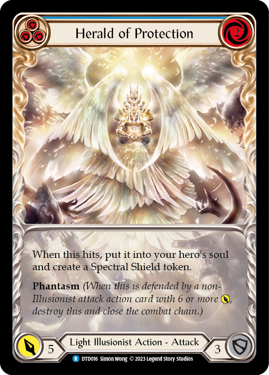 Herald of Protection (Blue) [DTD016] (Dusk Till Dawn) | Card Merchant Takapuna