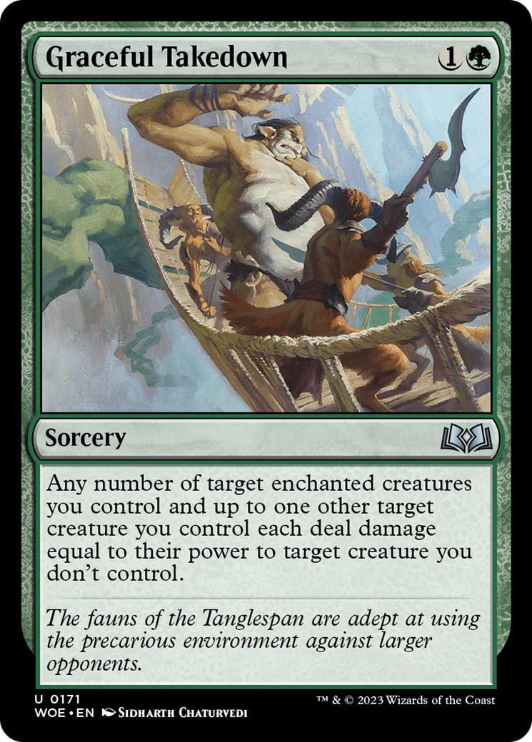 Graceful Takedown [Wilds of Eldraine] | Card Merchant Takapuna