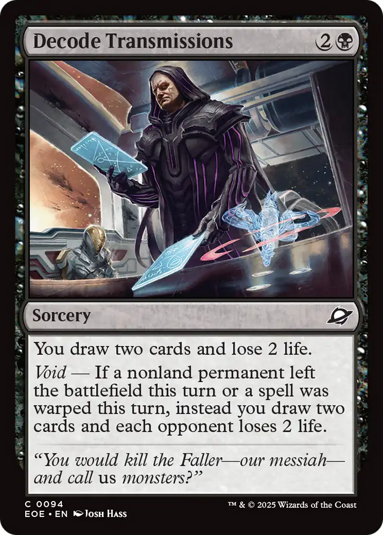 Decode Transmissions [Edge of Eternities] | Card Merchant Takapuna