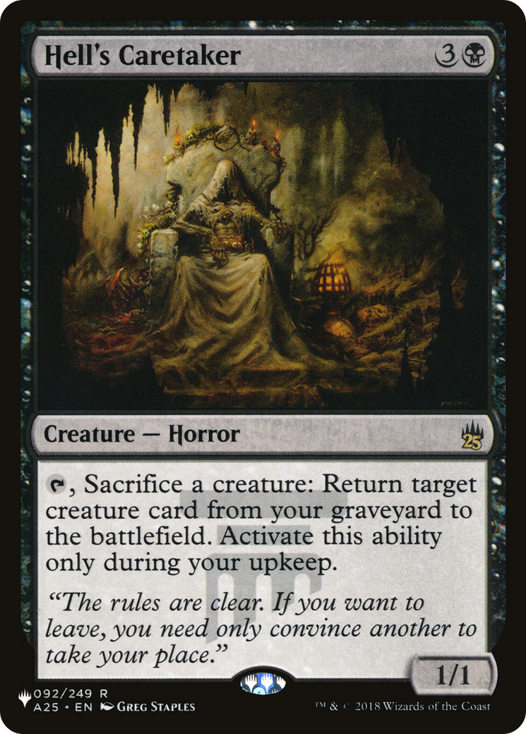 Hell's Caretaker [The List] | Card Merchant Takapuna
