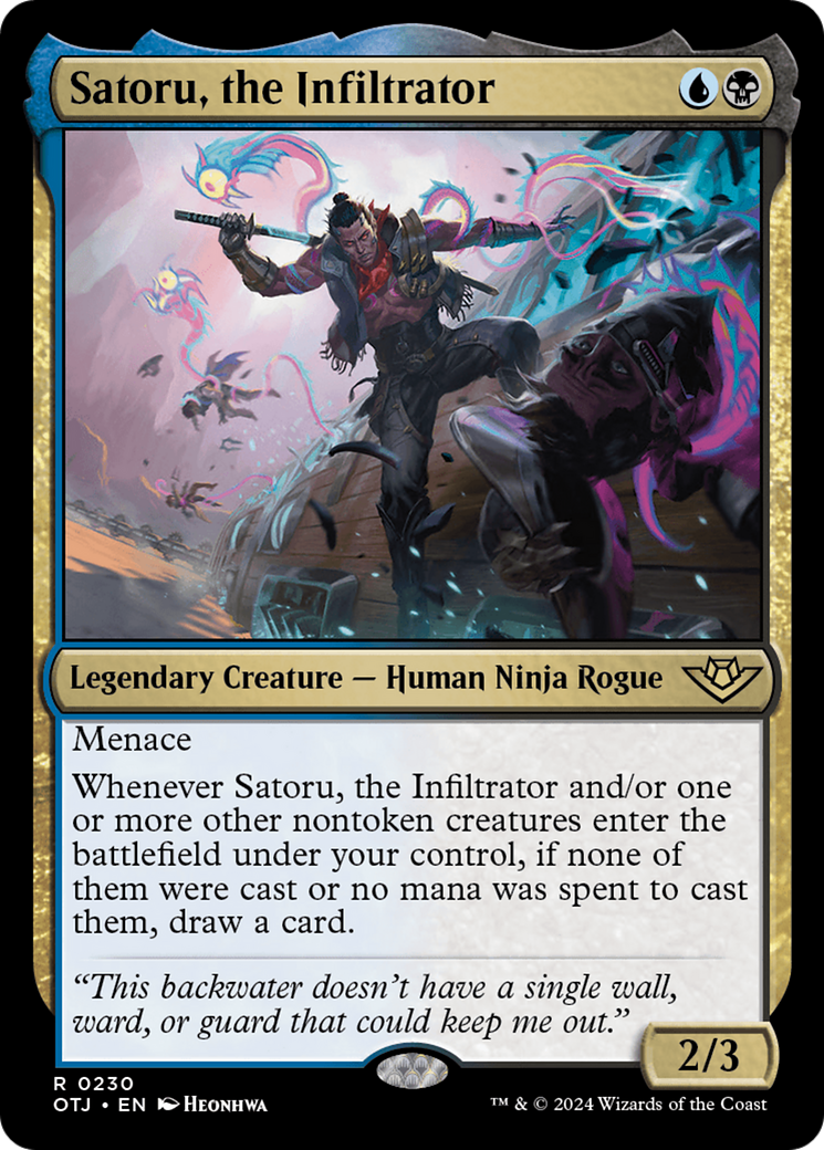 Satoru, the Infiltrator [Outlaws of Thunder Junction] | Card Merchant Takapuna