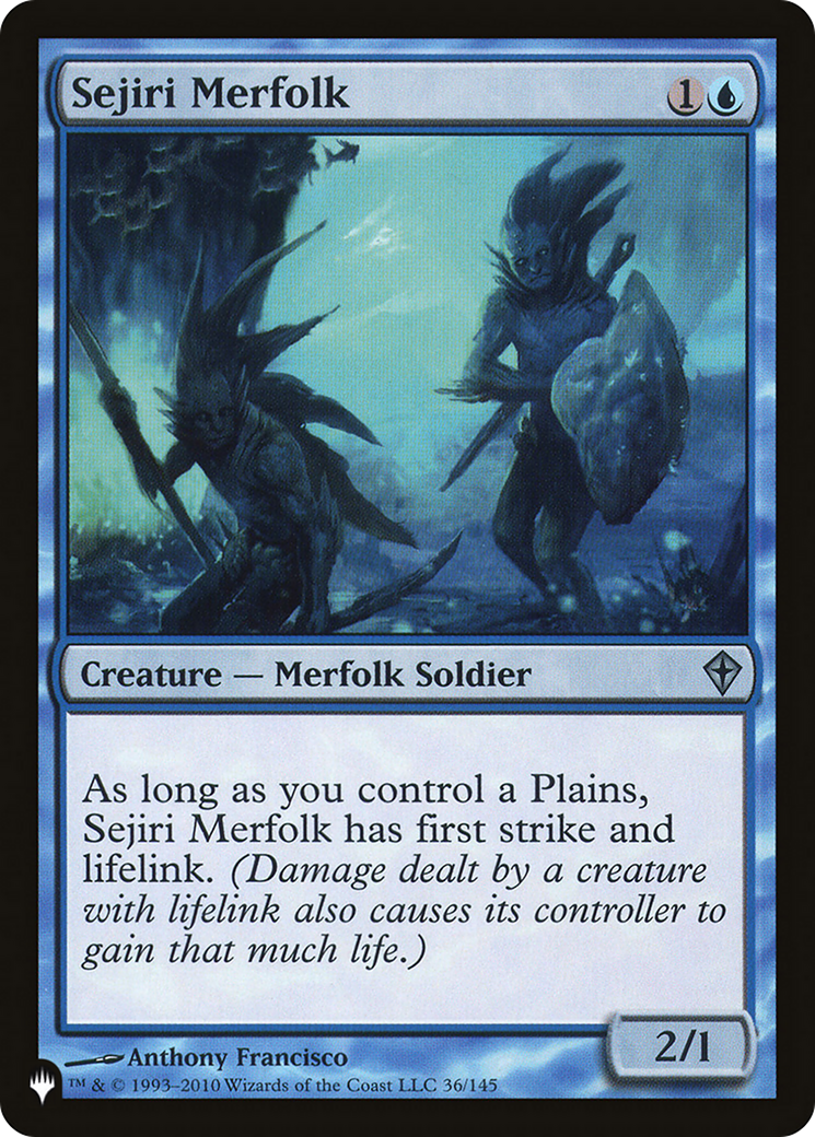 Sejiri Merfolk [The List] | Card Merchant Takapuna
