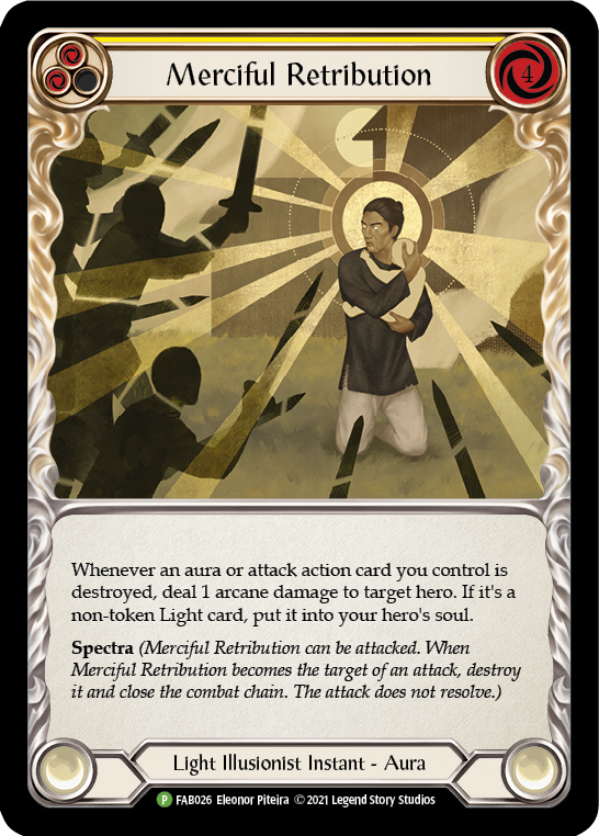 Merciful Retribution [FAB026] (Promo)  Cold Foil | Card Merchant Takapuna