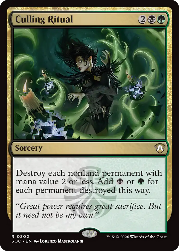 Culling Ritual [Secrets of Strixhaven Commander] | Card Merchant Takapuna