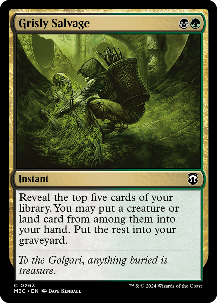 Grisly Salvage (Ripple Foil) [Modern Horizons 3 Commander] | Card Merchant Takapuna
