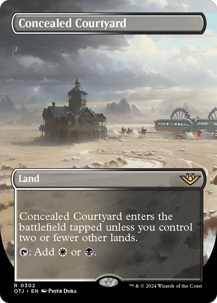 Concealed Courtyard (Borderless) [Outlaws of Thunder Junction] | Card Merchant Takapuna
