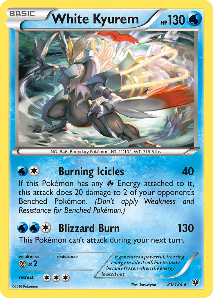 White Kyurem (21/124) (Theme Deck Exclusive) [XY: Fates Collide] | Card Merchant Takapuna
