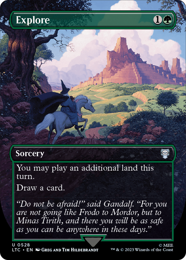Explore (Borderless) [The Lord of the Rings: Tales of Middle-Earth Commander] | Card Merchant Takapuna