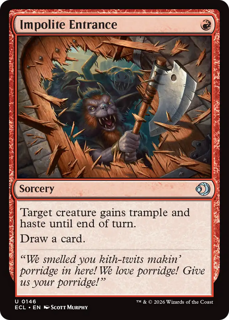 Impolite Entrance [Lorwyn Eclipsed] | Card Merchant Takapuna