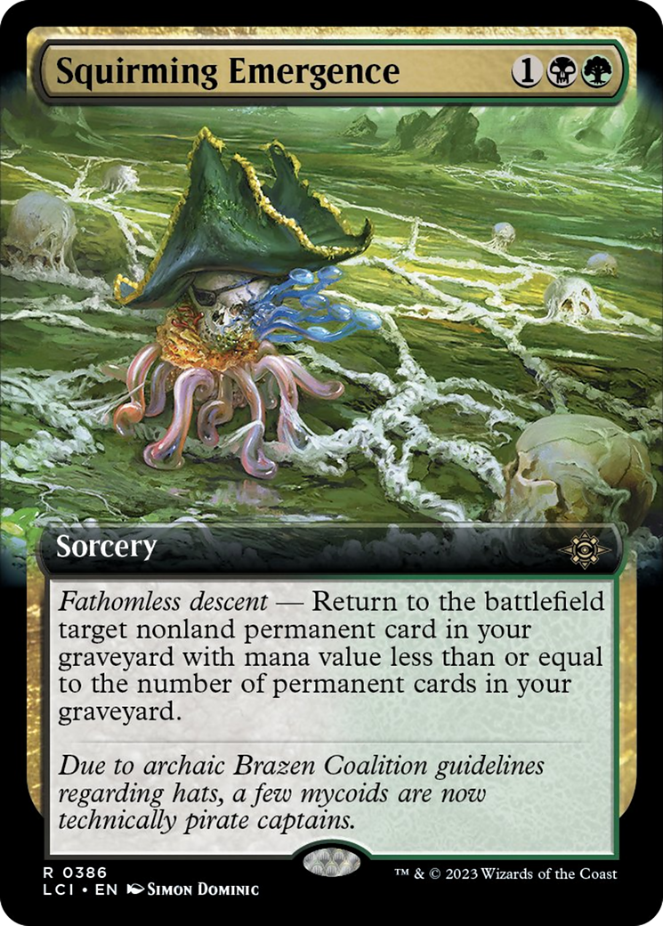 Squirming Emergence (Extended Art) [The Lost Caverns of Ixalan] | Card Merchant Takapuna