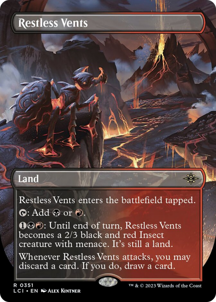 Restless Vents (Borderless) [The Lost Caverns of Ixalan] | Card Merchant Takapuna