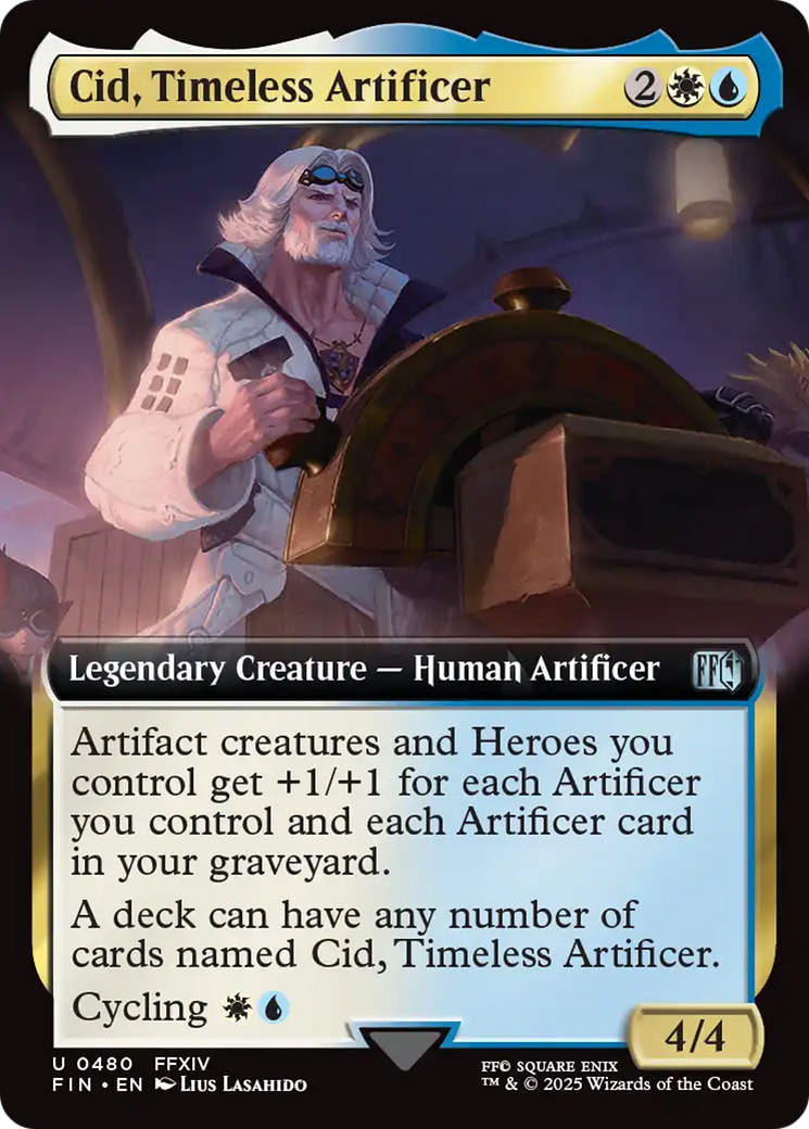 Cid, Timeless Artificer (Extended Art) [FINAL FANTASY] | Card Merchant Takapuna
