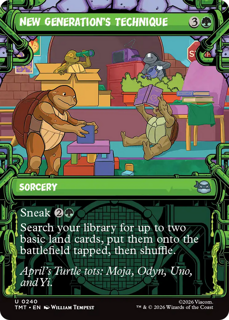 New Generation's Technique (Showcase) [Teenage Mutant Ninja Turtles] | Card Merchant Takapuna