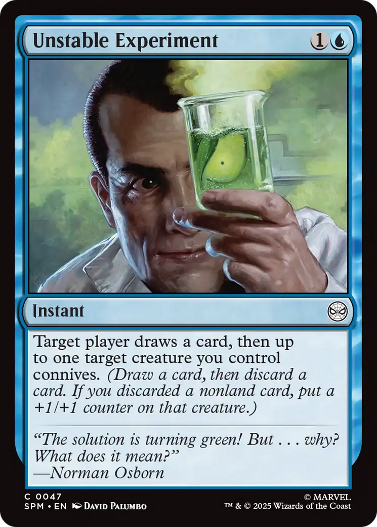 Unstable Experiment [Marvel's Spider-Man] | Card Merchant Takapuna