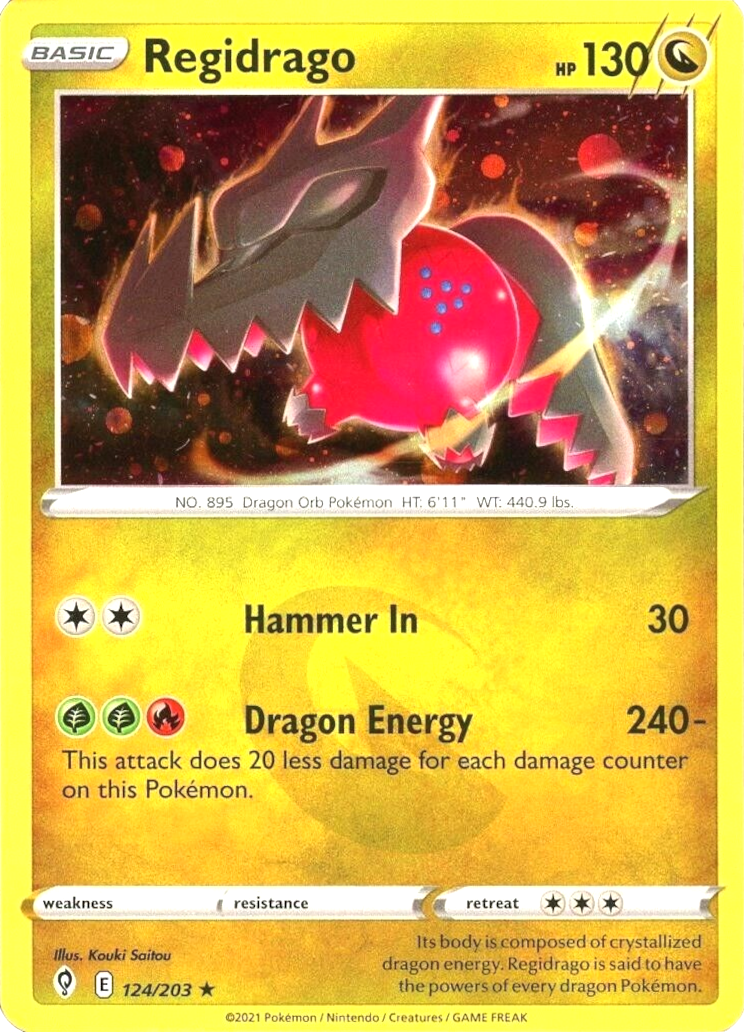 Regidrago (124/203) (Cosmos Holo) [Sword & Shield: Evolving Skies] | Card Merchant Takapuna
