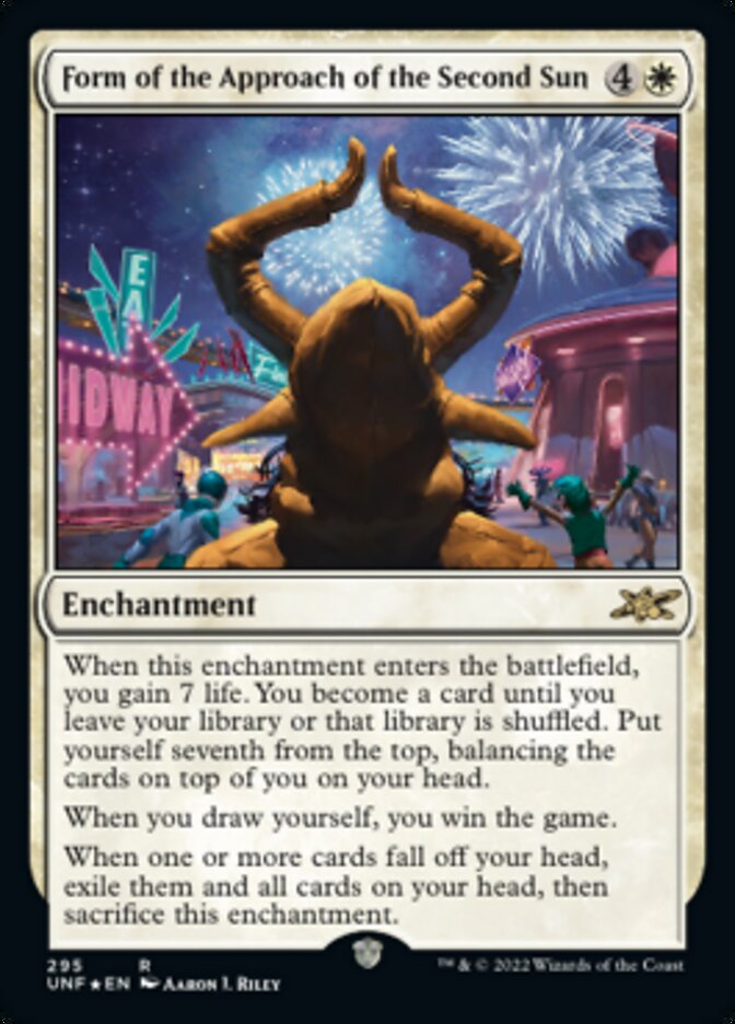 Form of the Approach of the Second Sun (Galaxy Foil) [Unfinity] | Card Merchant Takapuna