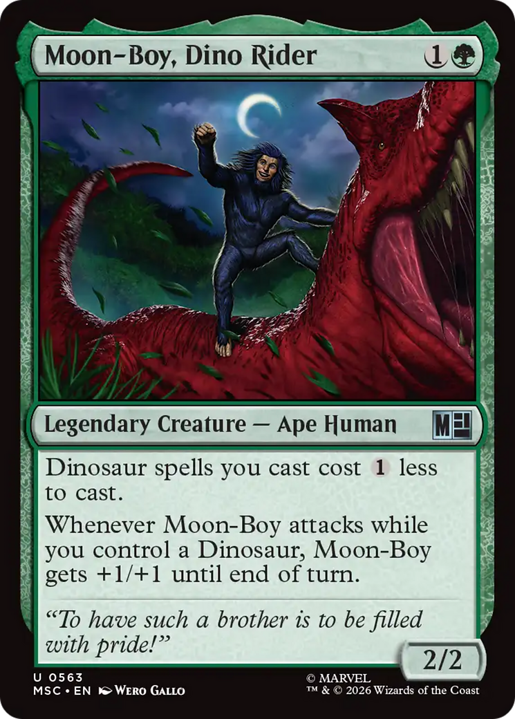 Moon-Boy, Dino Rider [Marvel Super Heroes Commander] | Card Merchant Takapuna