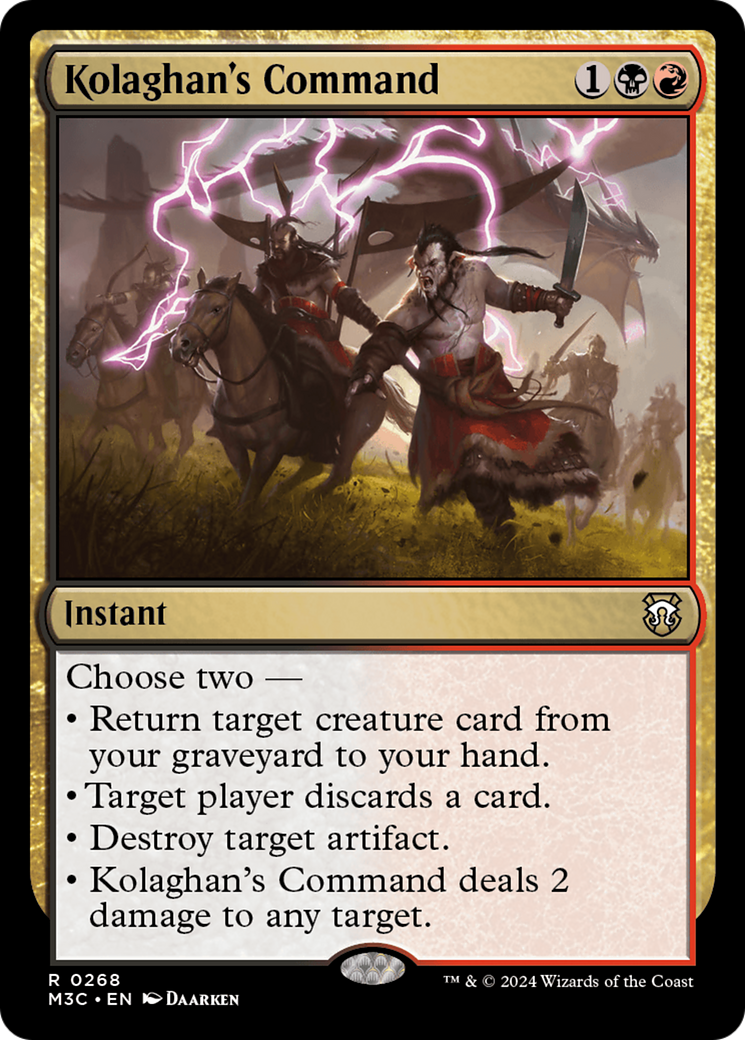 Kolaghan's Command (Ripple Foil) [Modern Horizons 3 Commander] | Card Merchant Takapuna