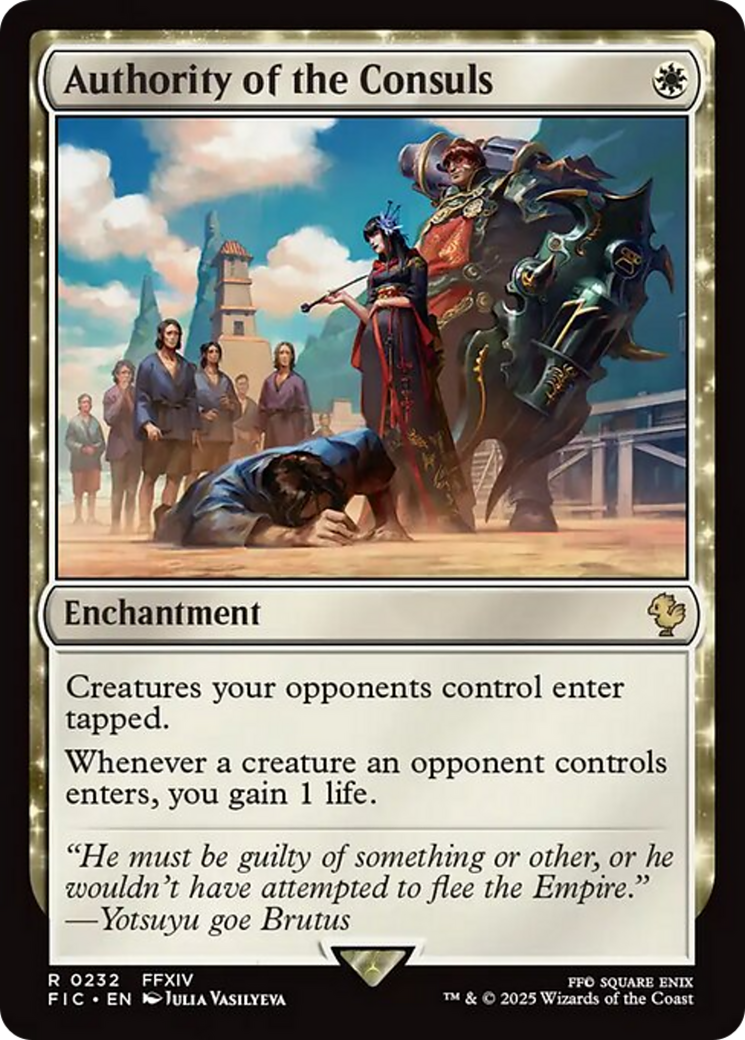 Authority of the Consuls [FINAL FANTASY Commander] | Card Merchant Takapuna