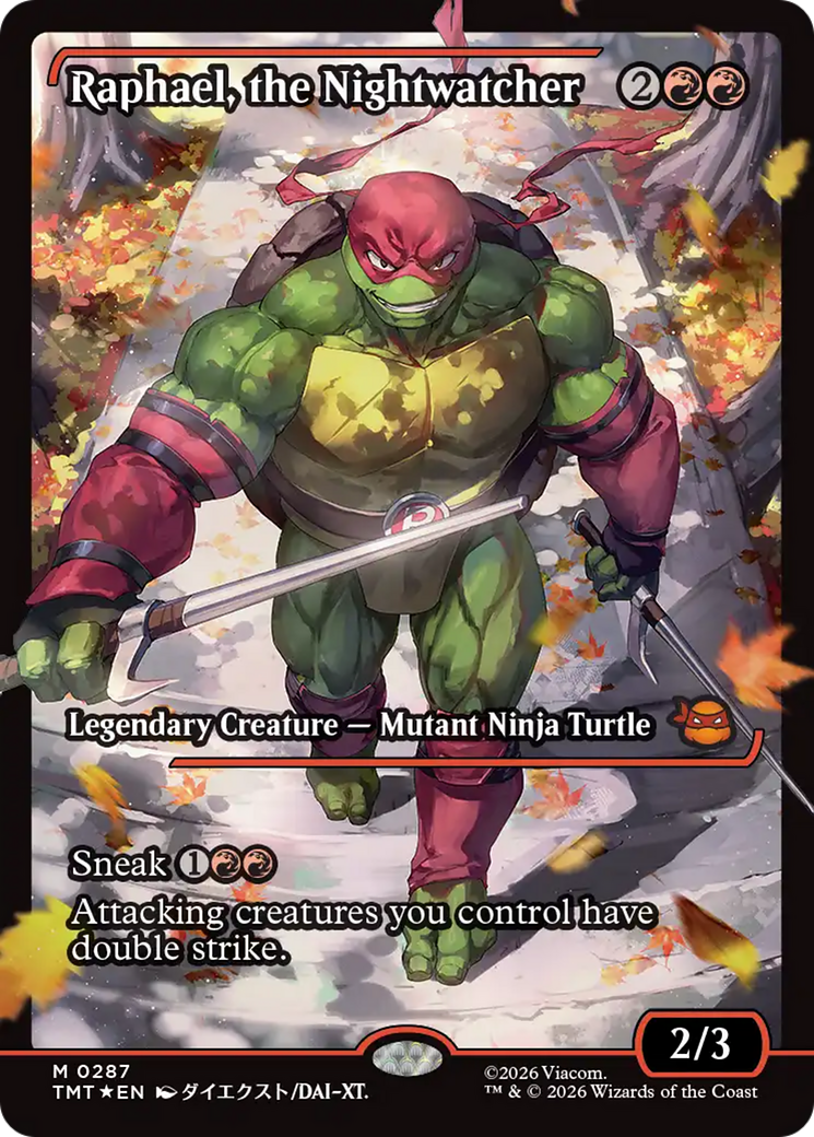 Raphael, the Nightwatcher (Showcase) [Teenage Mutant Ninja Turtles] | Card Merchant Takapuna