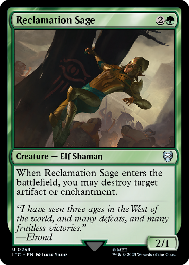 Reclamation Sage [The Lord of the Rings: Tales of Middle-Earth Commander] | Card Merchant Takapuna