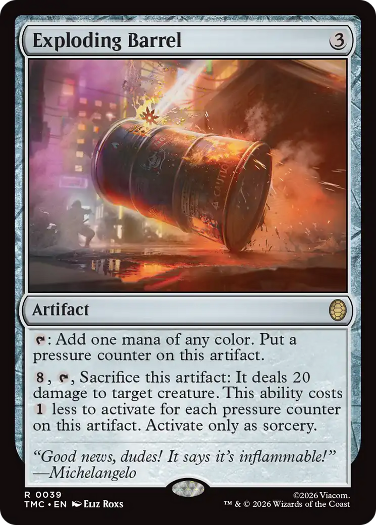 Exploding Barrel [Teenage Mutant Ninja Turtles Commander] | Card Merchant Takapuna