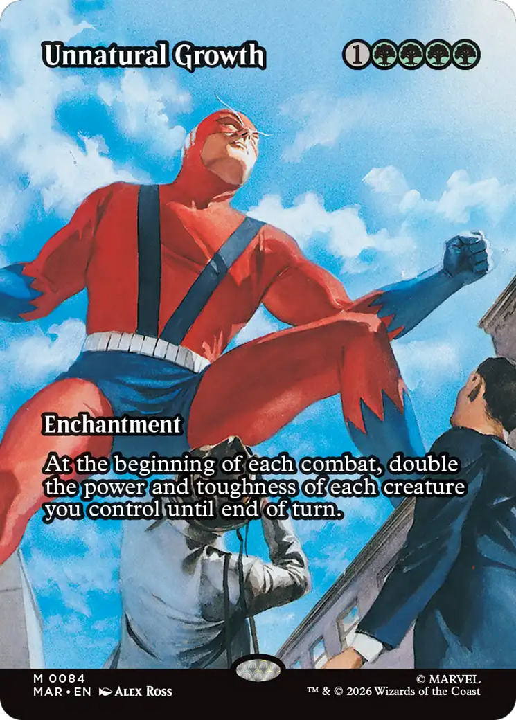 Unnatural Growth (Borderless) [Marvel Universe: Eternal-Legal] | Card Merchant Takapuna