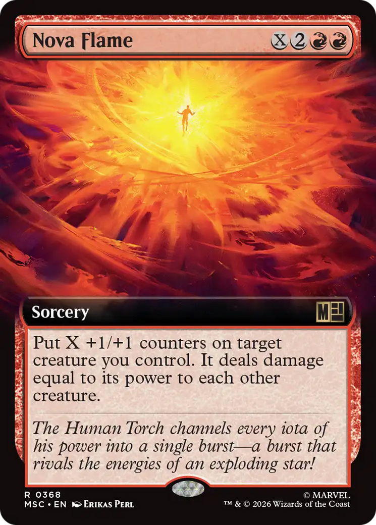 Nova Flame (Extended Art) [Marvel Super Heroes Commander] | Card Merchant Takapuna