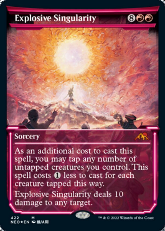 Explosive Singularity (Showcase) (Foil Etched) [Kamigawa: Neon Dynasty] | Card Merchant Takapuna