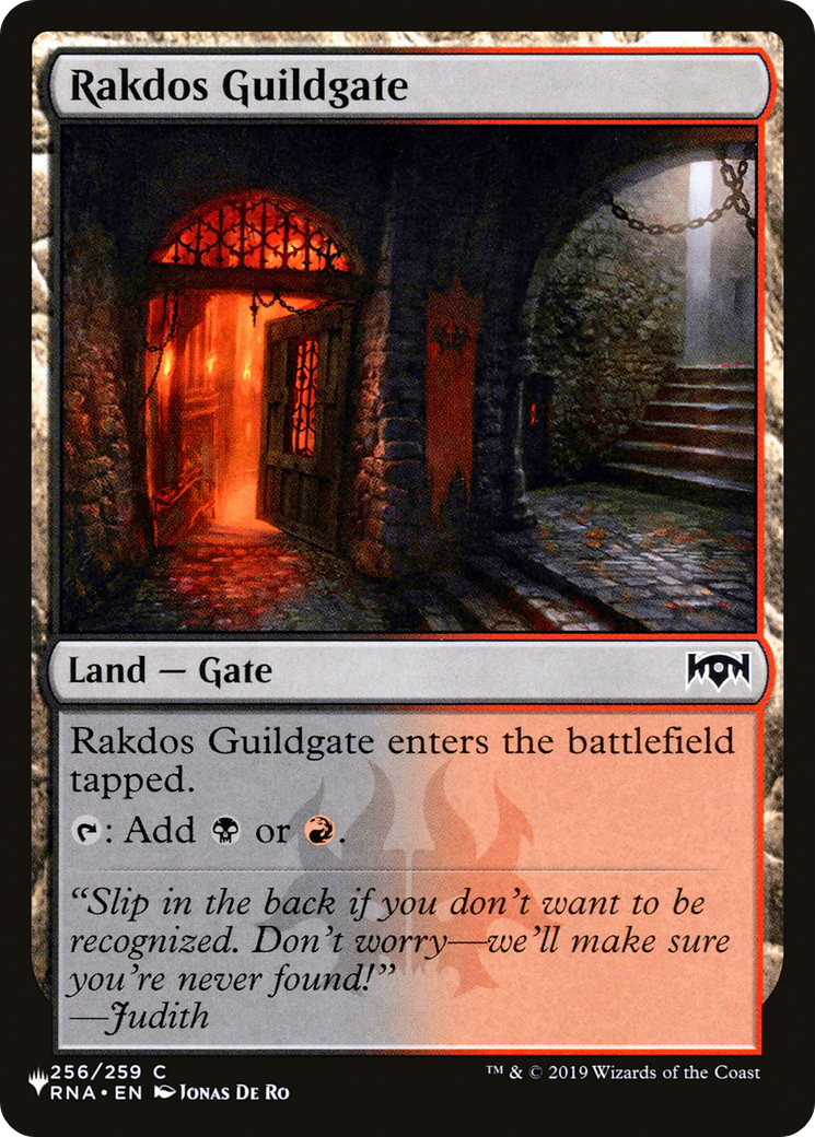 Rakdos Guildgate (256) [The List] | Card Merchant Takapuna