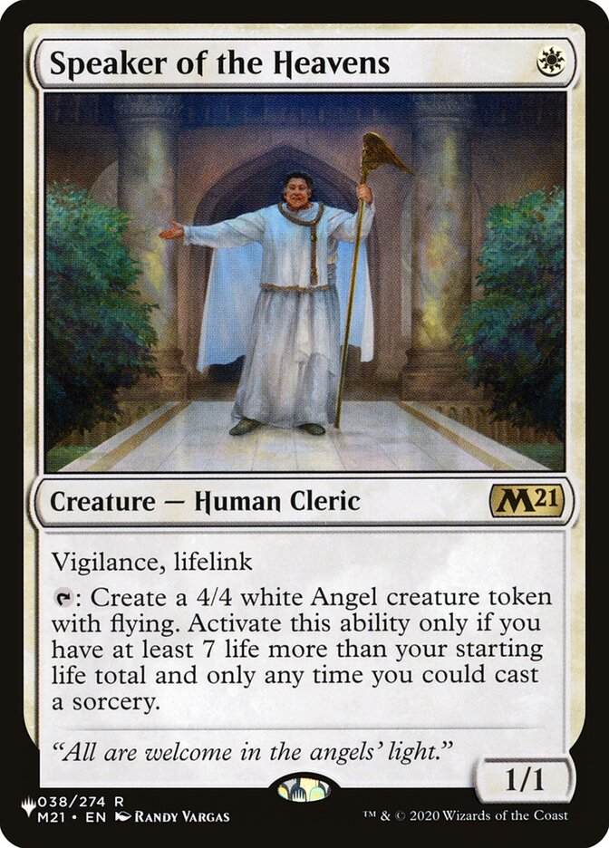 Speaker of the Heavens [The List] | Card Merchant Takapuna