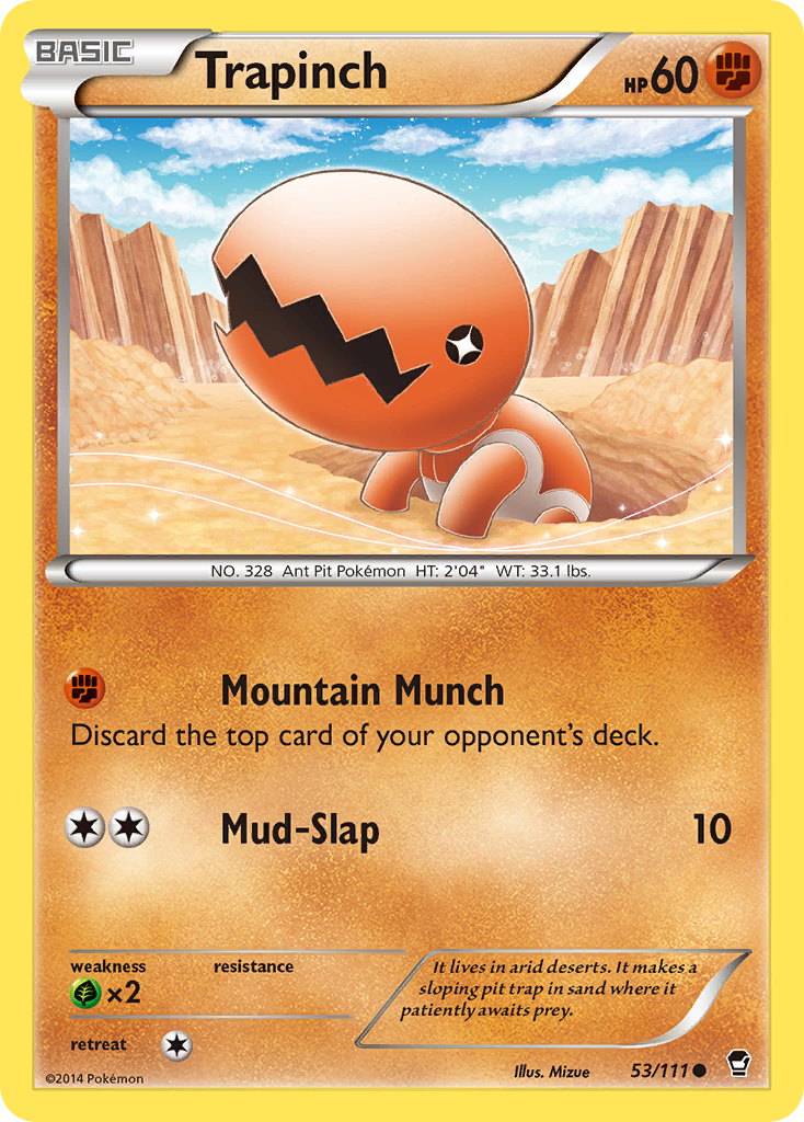 Trapinch (53/111) [XY: Furious Fists] | Card Merchant Takapuna