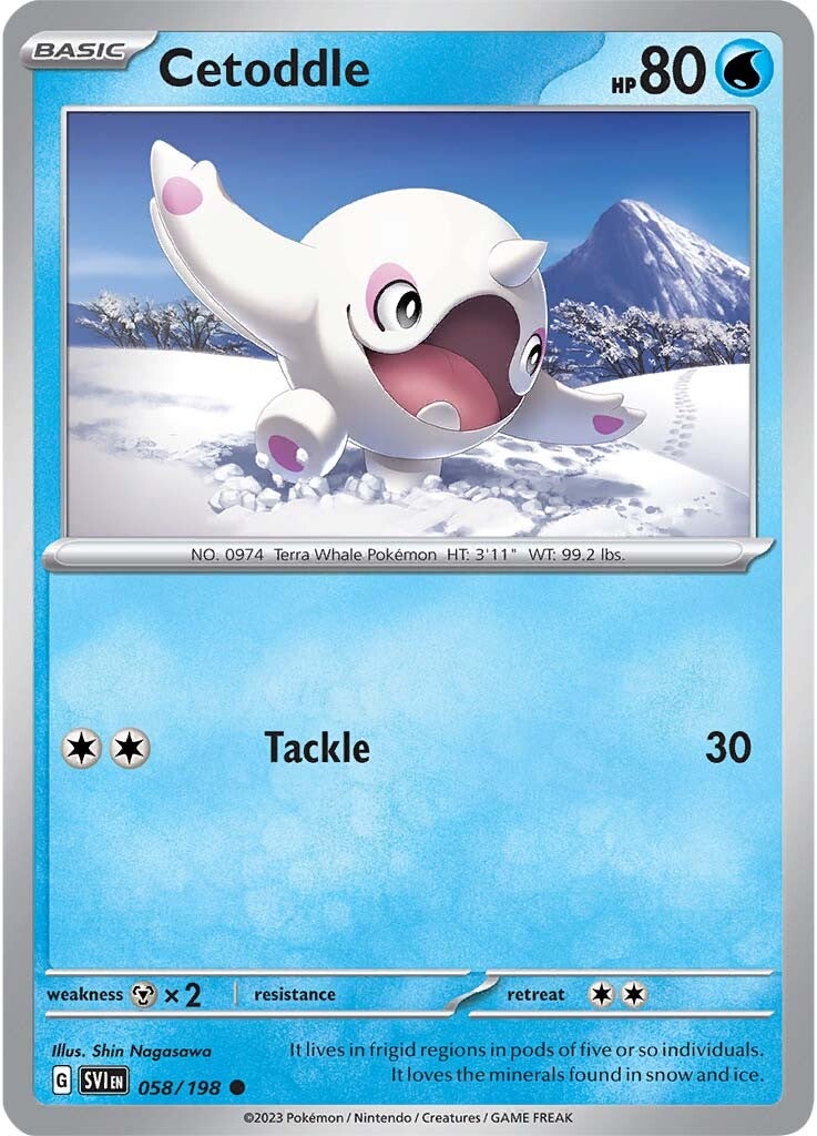 Cetoddle (058/198) [Scarlet & Violet: Base Set] | Card Merchant Takapuna