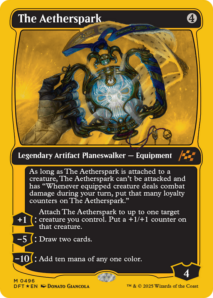 The Aetherspark (First-Place Foil) [Aetherdrift] | Card Merchant Takapuna