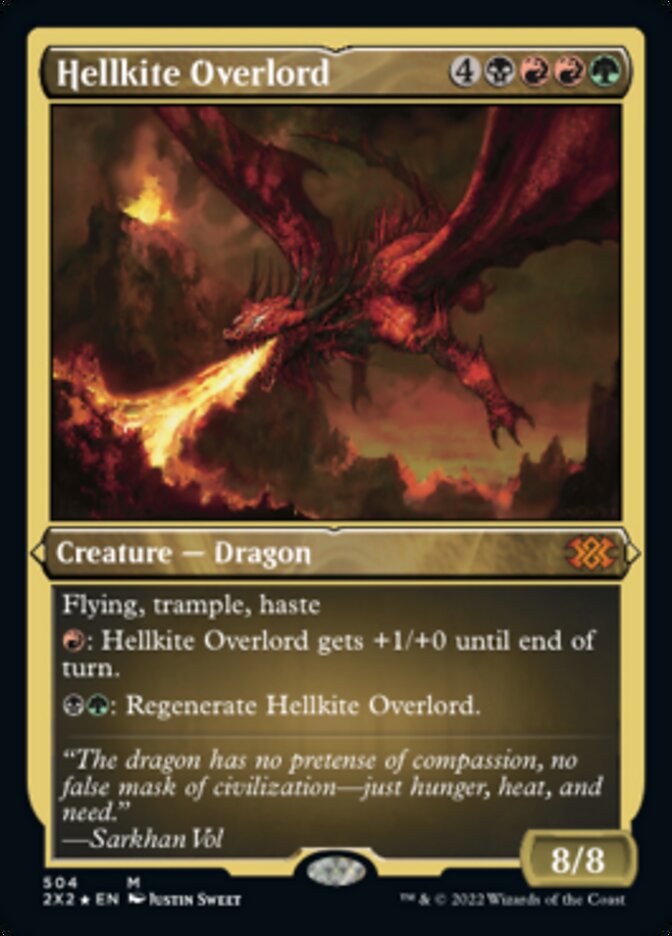 Hellkite Overlord (Foil Etched) [Double Masters 2022] | Card Merchant Takapuna