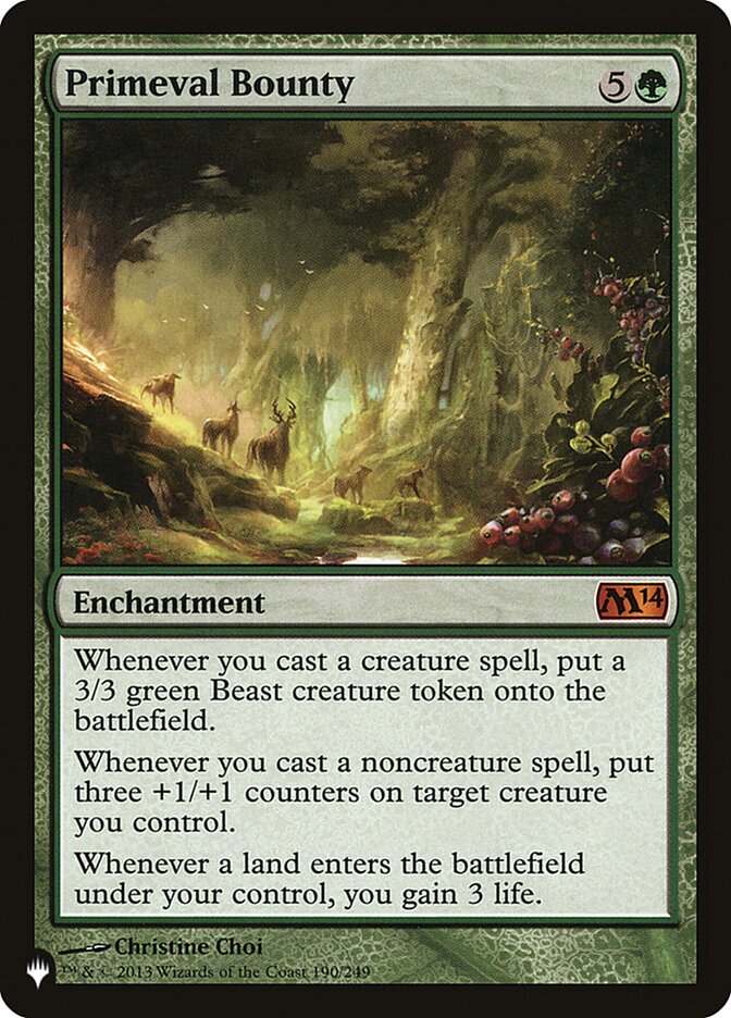 Primeval Bounty [The List] | Card Merchant Takapuna