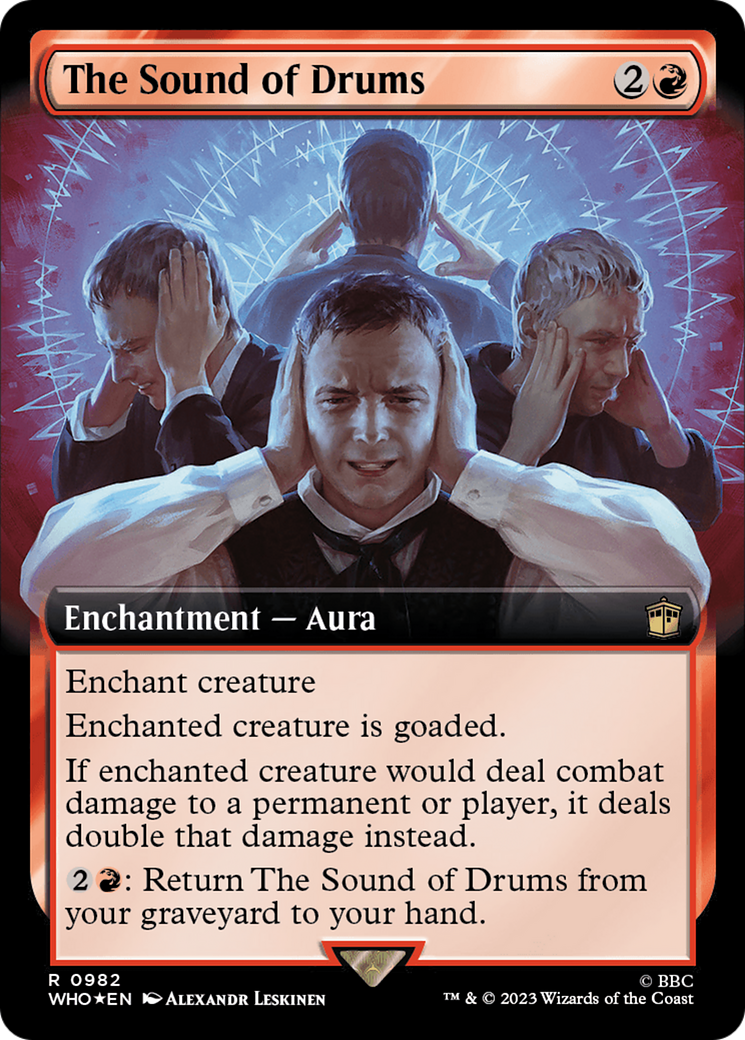 The Sound of Drums (Extended Art) (Surge Foil) [Doctor Who] | Card Merchant Takapuna