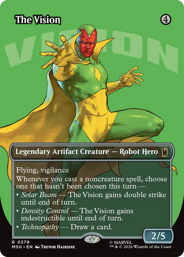 The Vision (Borderless) [Marvel Super Heroes] | Card Merchant Takapuna