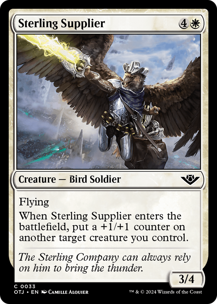 Sterling Supplier [Outlaws of Thunder Junction] | Card Merchant Takapuna