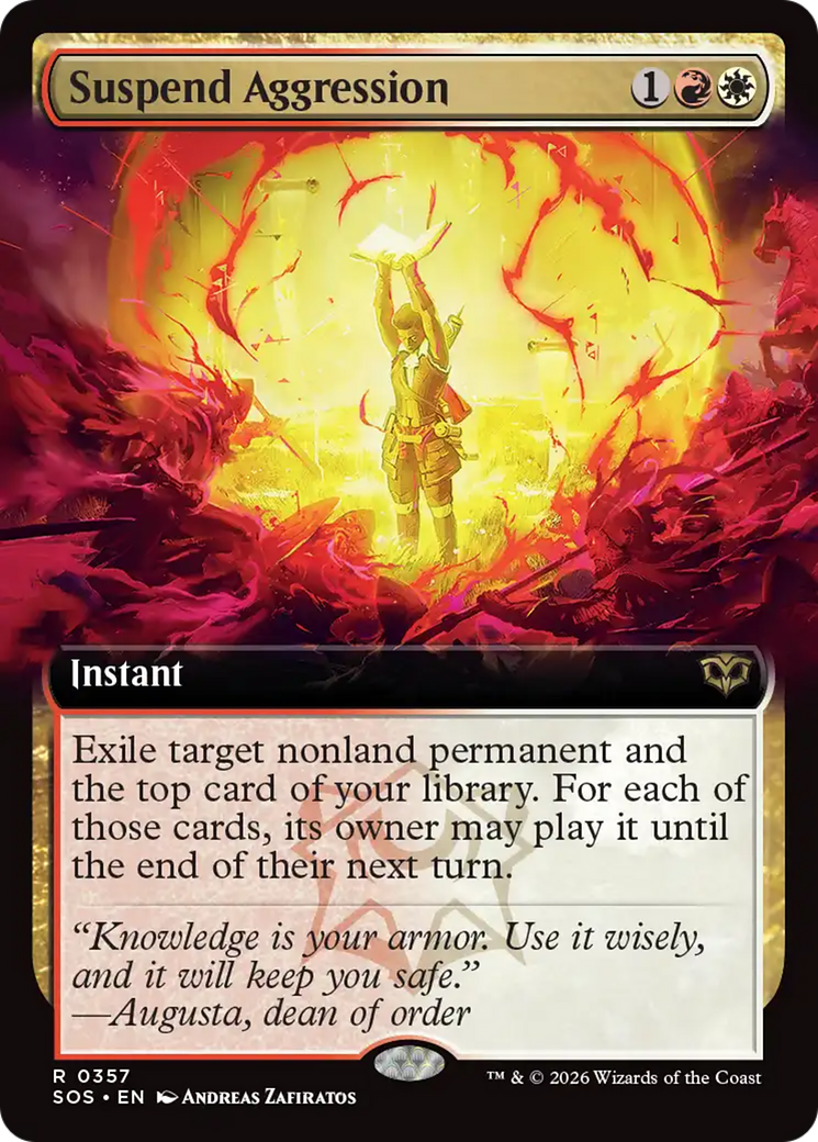 Suspend Aggression (Extended Art) [Secrets of Strixhaven] | Card Merchant Takapuna