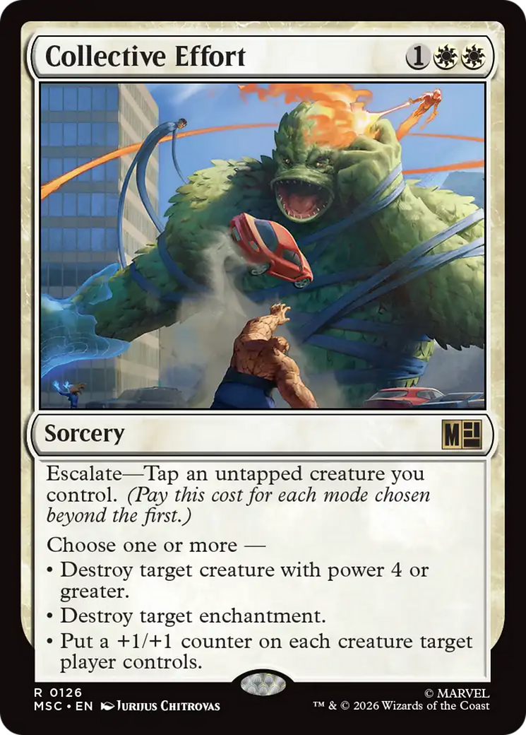 Collective Effort (Surge Foil) [Marvel Super Heroes Commander] | Card Merchant Takapuna